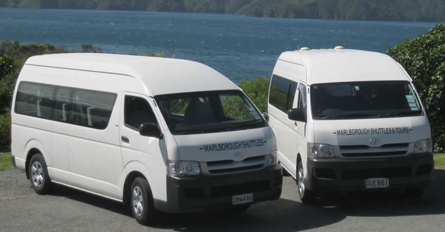 Transport Vehicles Used At Marlborough Shuttles In Blenheim NZ